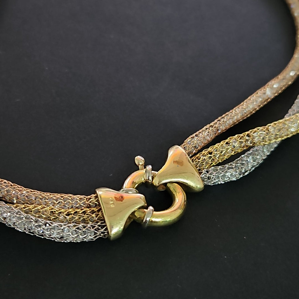GARGANTILLA ORO COMBINADO 14 K 36.6 GRMS (SEMINUEVO)