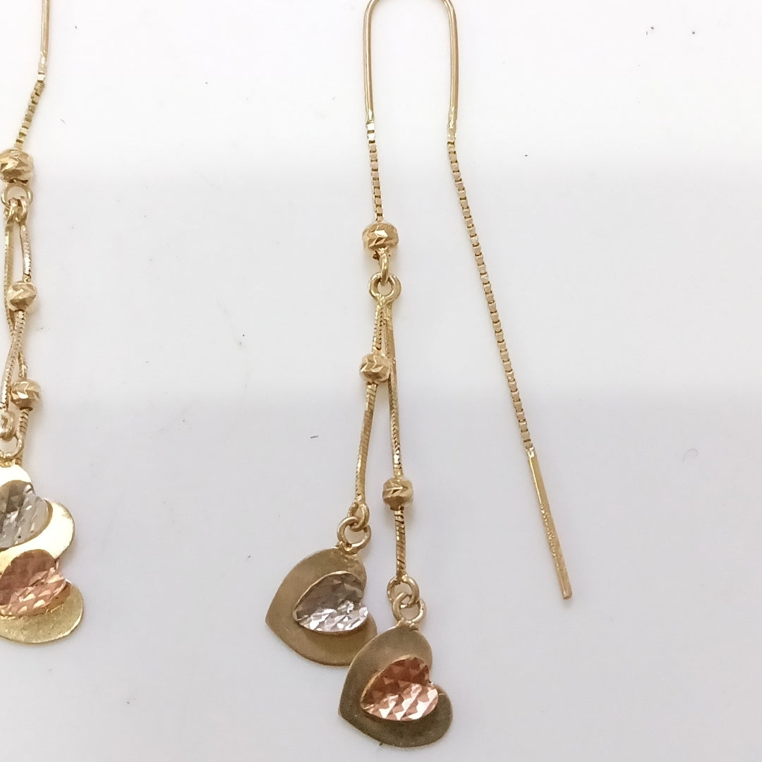 VIOLADORES PAR ORO 14 K 2.7 GRMS (SEMINUEVO)