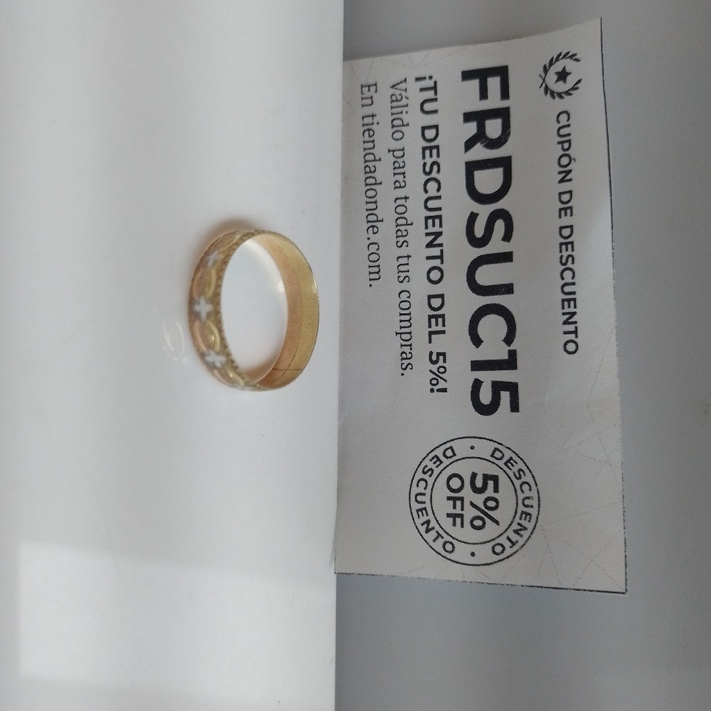 ARGOLLA ORO, ORO COMBINADO 14 K 1.5 GRMS (SEMINUEVO)