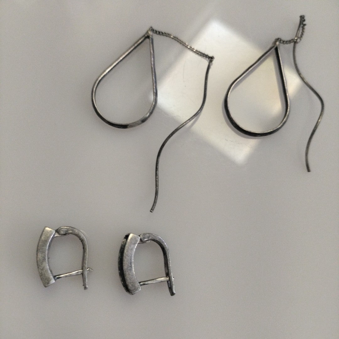 ARETES PAR PLATA 7,60 GRMS (SEMINUEVO)