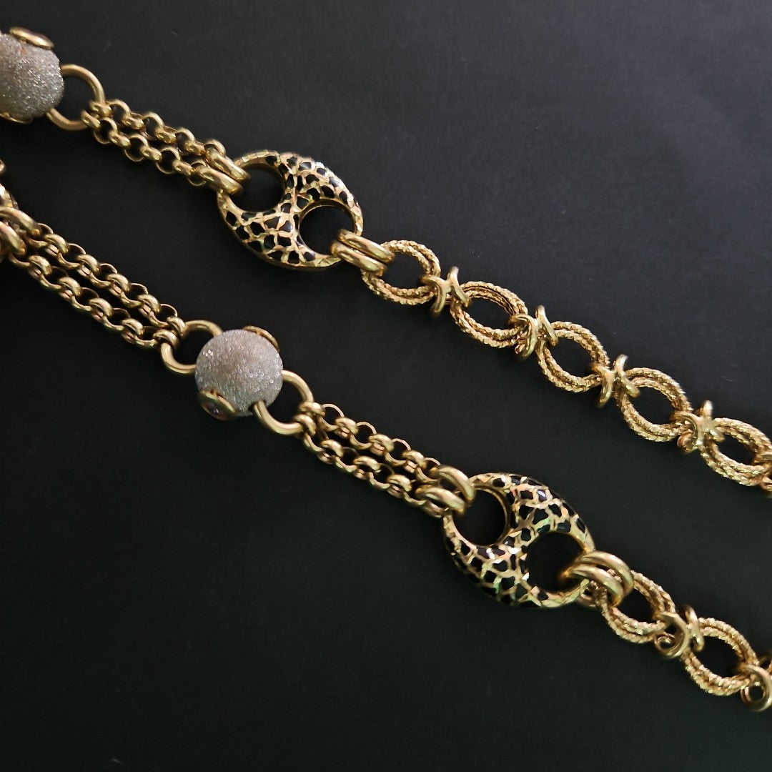 GARGANTILLA ORO, ORO COMBINADO 14 K 32.8 GRMS (SEMINUEVO)