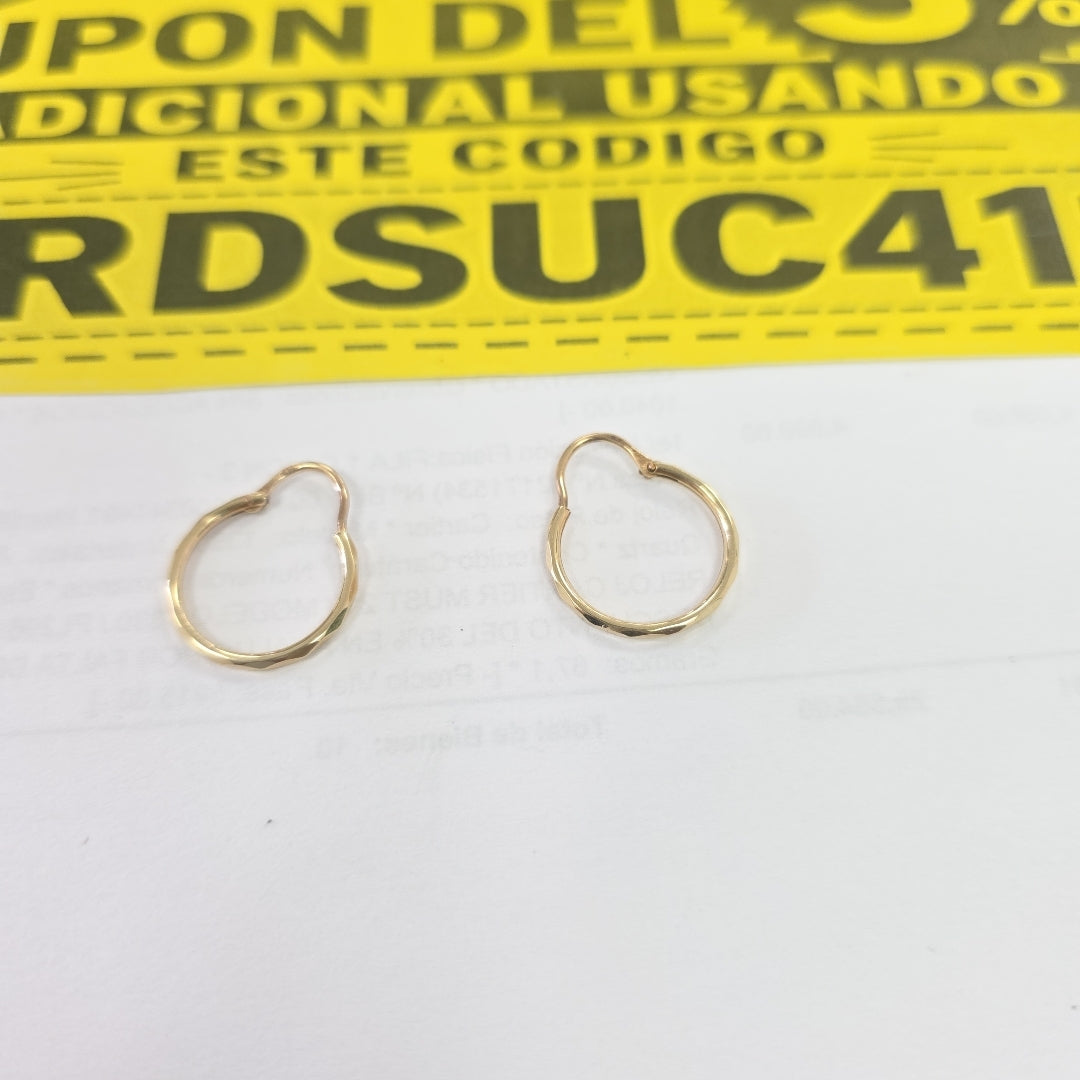 ARRACADAS PAR ORO 10 K 1.2 GRMS (SEMINUEVO)