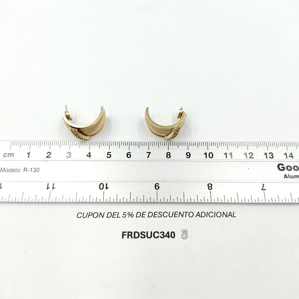 BROQUELES PAR ORO 14 K 5,50 GRMS (SEMINUEVO)