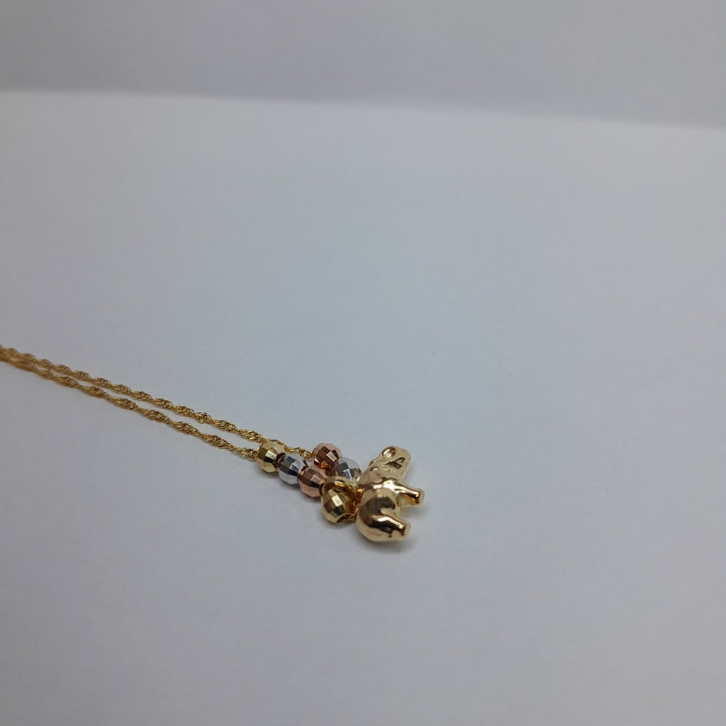DIJE, GARGANTILLA ORO 14 K 1.5 GRMS (SEMINUEVO)