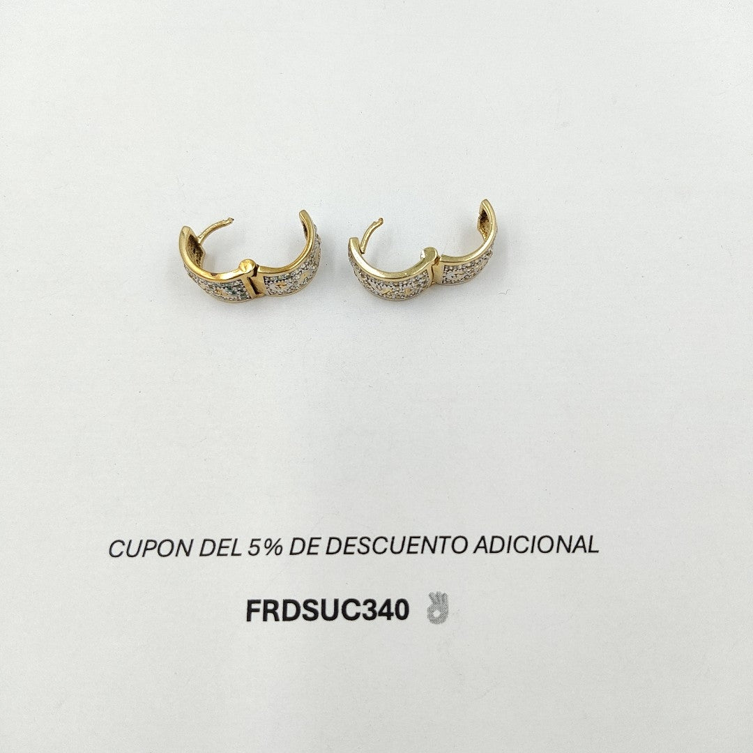 ARRACADAS PAR ORO 14 K 7,80 GRMS (SEMINUEVO)