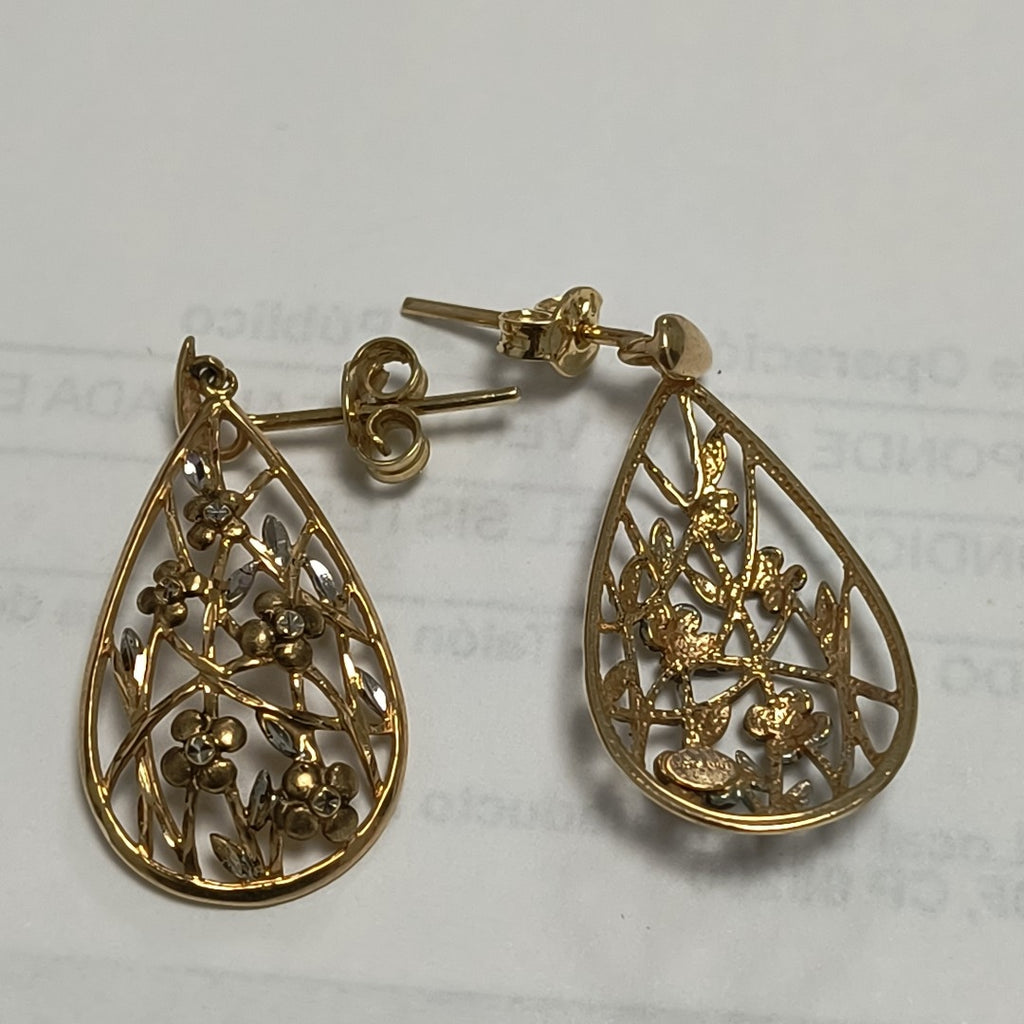 ARETES PAR ORO 14 K 3,60 GRMS (SEMINUEVO)