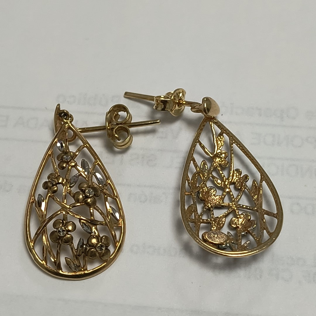 ARETES PAR ORO 14 K 3,60 GRMS (SEMINUEVO)