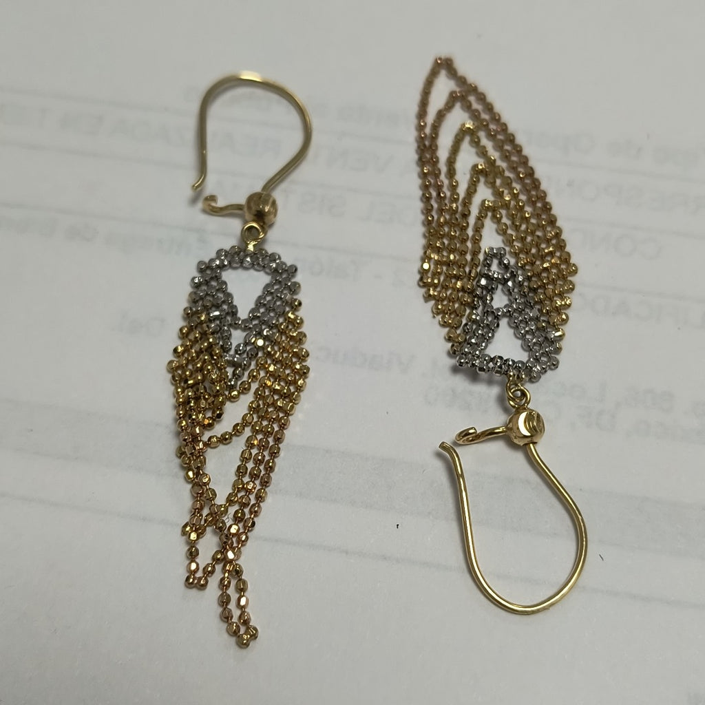 ARETES PAR ORO 14 K 2,50 GRMS (SEMINUEVO)