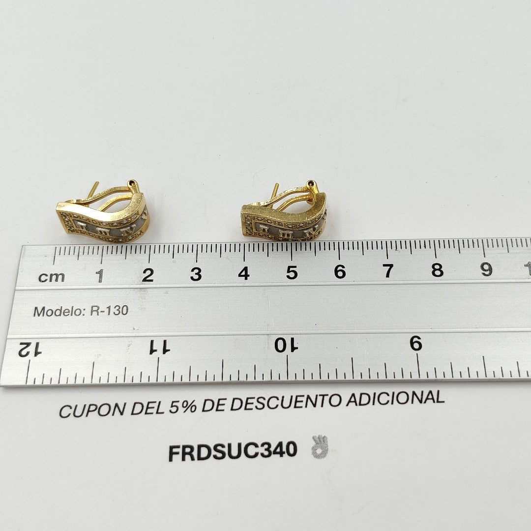 ARETES PAR ORO 14 K 8,90 GRMS (SEMINUEVO)
