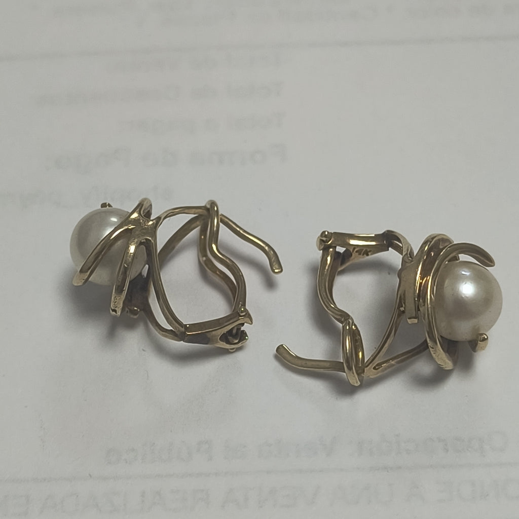 ARETES PAR ORO 14 K 5.6 GRMS (SEMINUEVO)