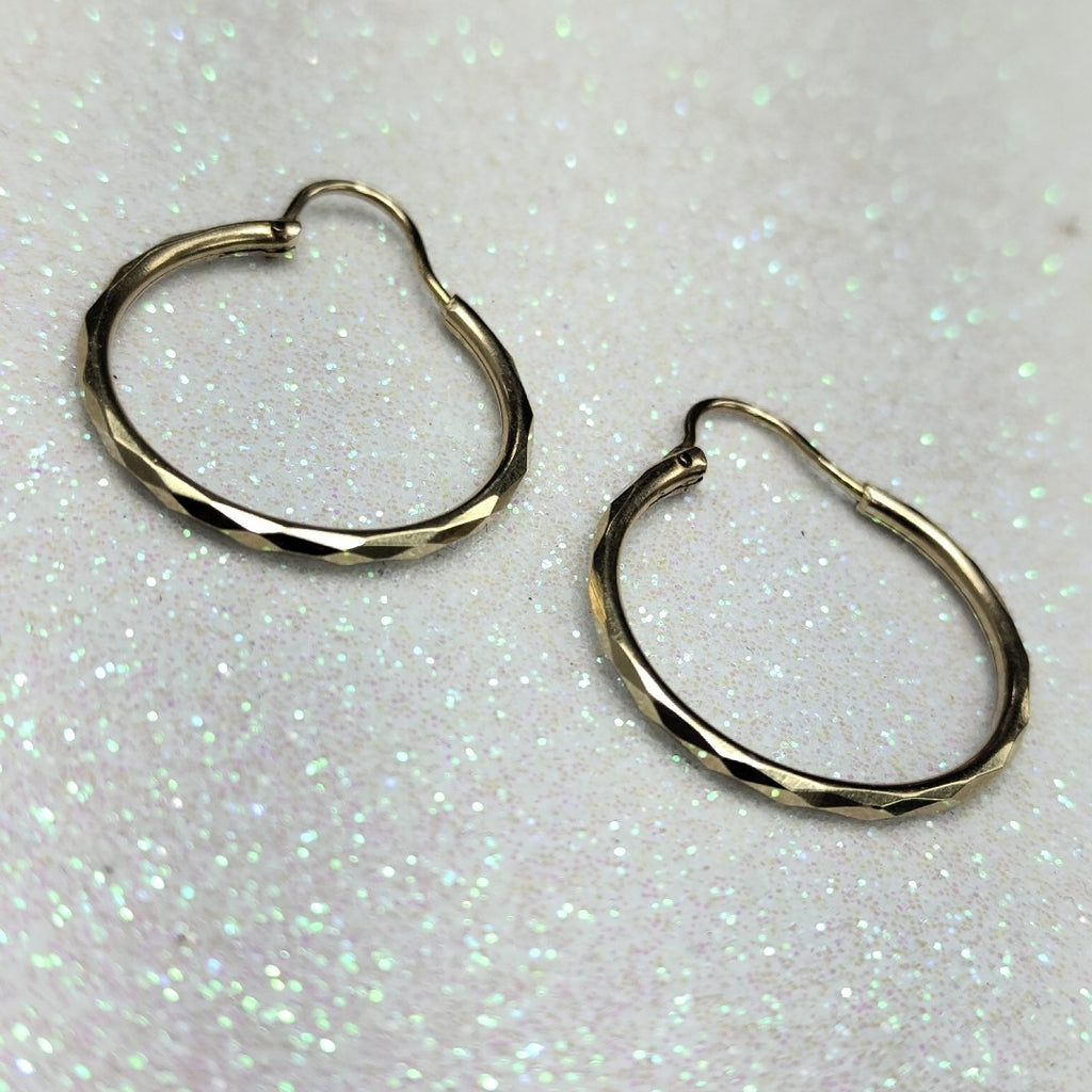 ARRACADAS PAR ORO 14 K 2 GRMS (SEMINUEVO)
