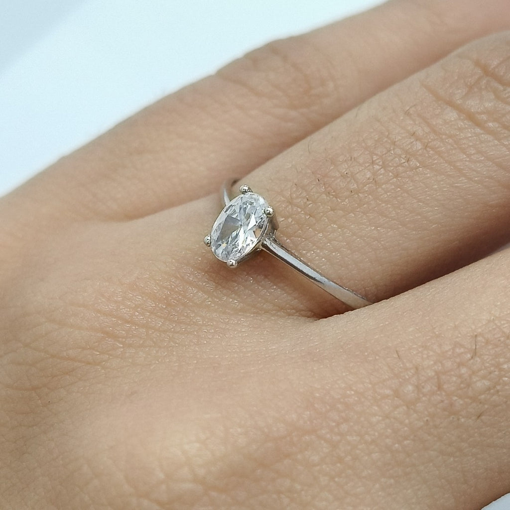 SOLITARIO ORO BLANCO 14 K 0,90 GRMS (SEMINUEVO)