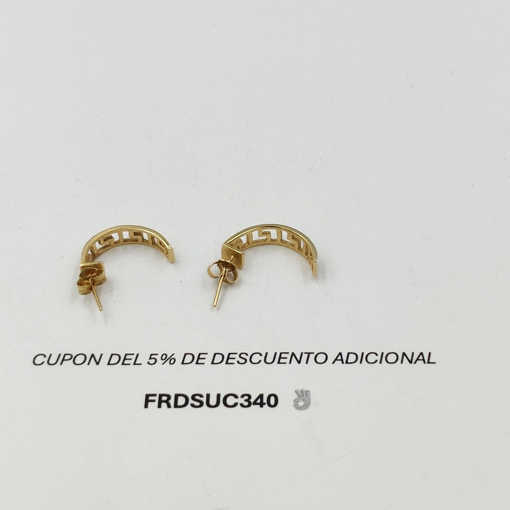 BROQUELES PAR ORO 14 K 2,60 GRMS (SEMINUEVO)