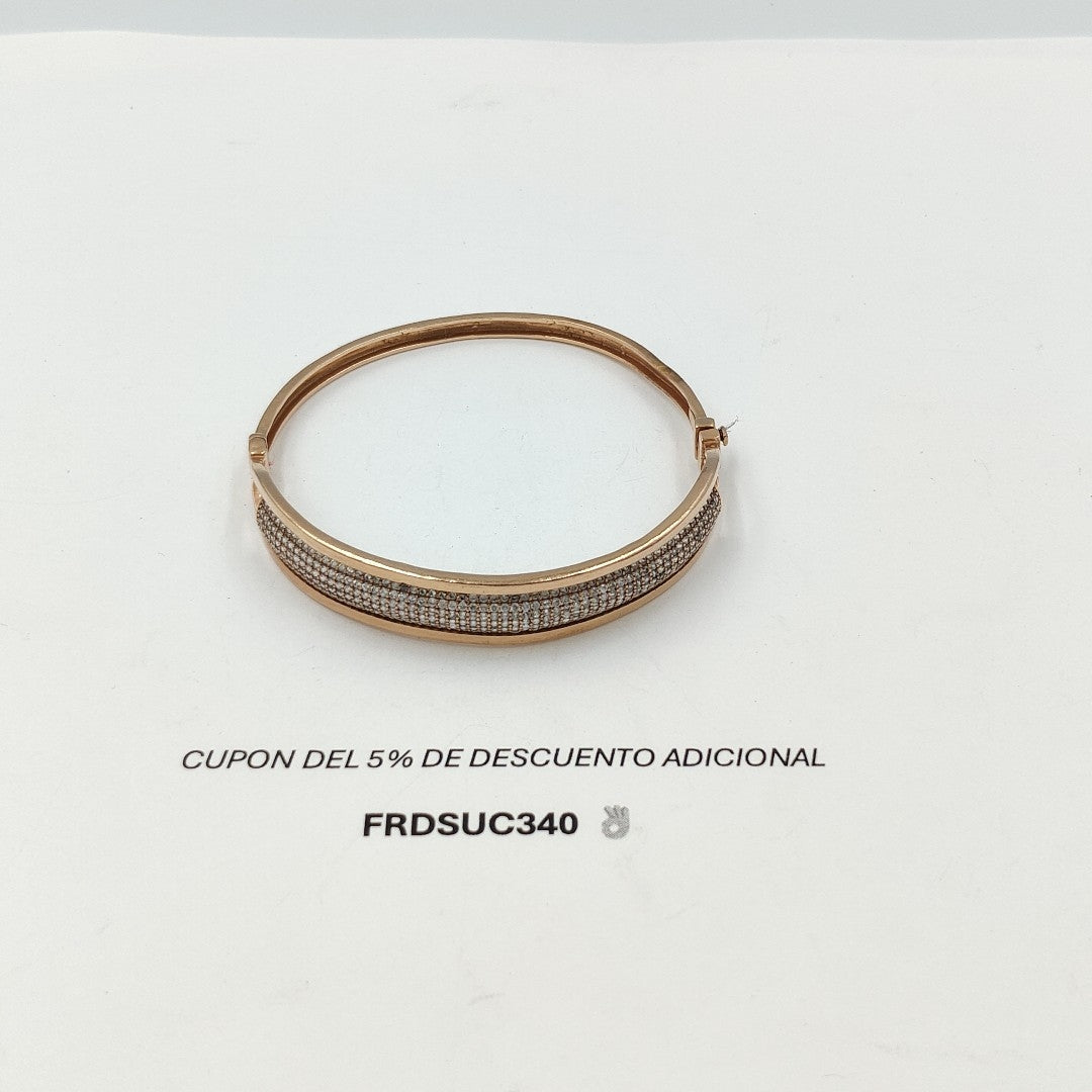 PULSERA RIGIDA ORO,ORO COMBINADO 10 K 12,40 GRMS (SEMINUEVO)