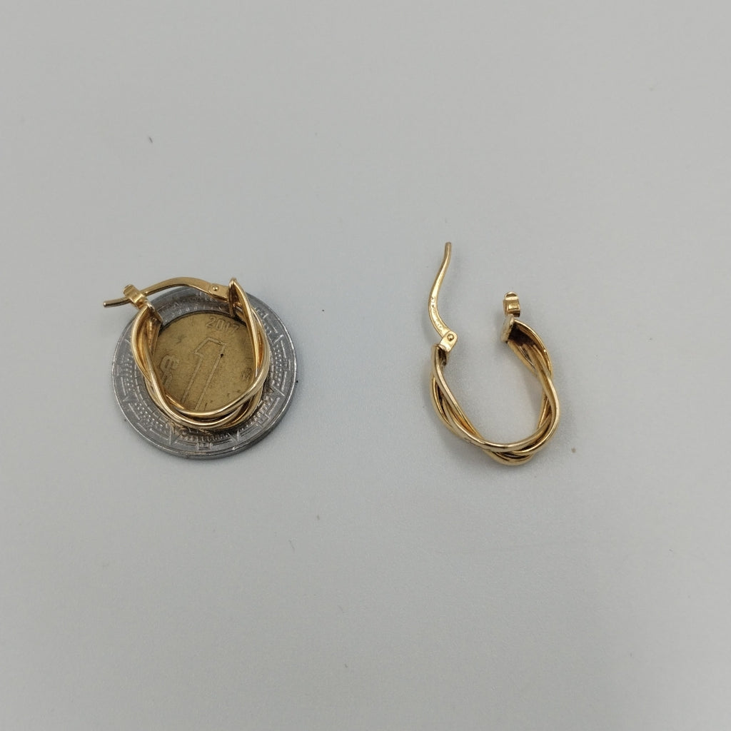 ARRACADAS PAR ORO 14 K 2 GRMS (SEMINUEVO)