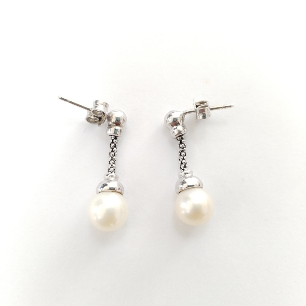 BROQUELES PAR ORO, ORO BLANCO 14 K 3.6 GRMS (SEMINUEVO)