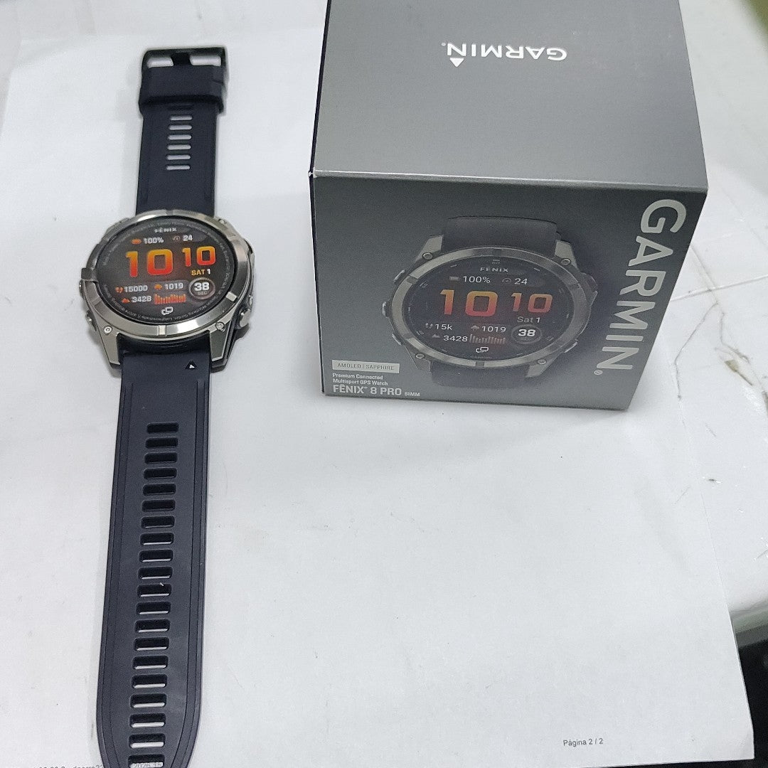 SMARTWATCH GARMIN FENIX 8 PRO AMOLED 51 MM GPS (SEMINUEVO)
