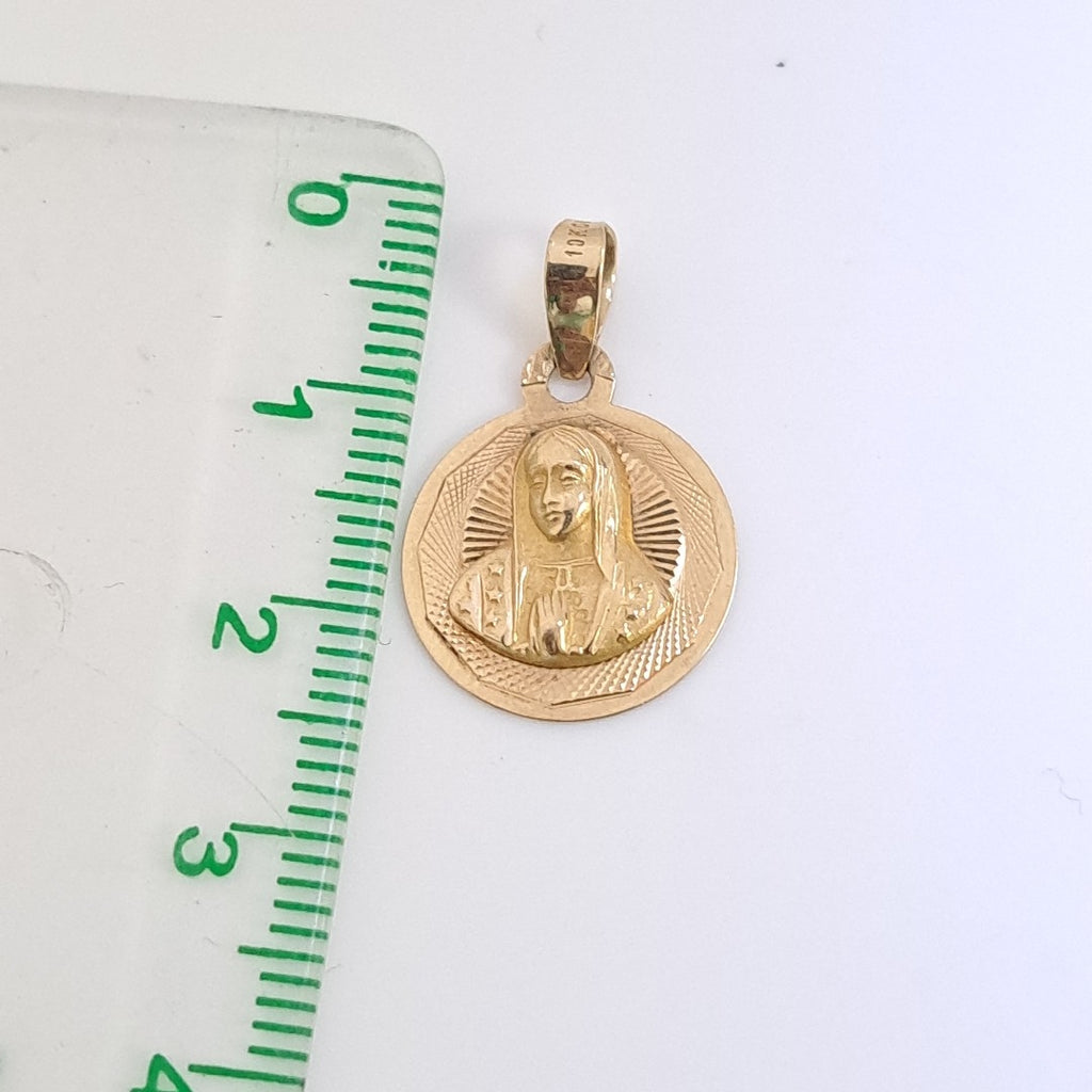 MEDALLA RELIGIOSA ORO 10 K 1,20 GRMS (SEMINUEVO)