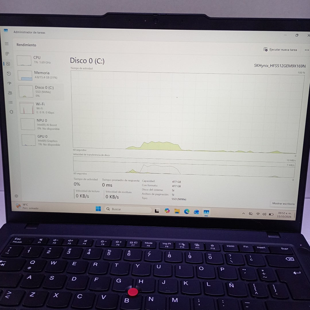LAPTOP LENOVO THINKPAD T14 GEN 5 (2025) 512 GB SSD 16 GB RAM