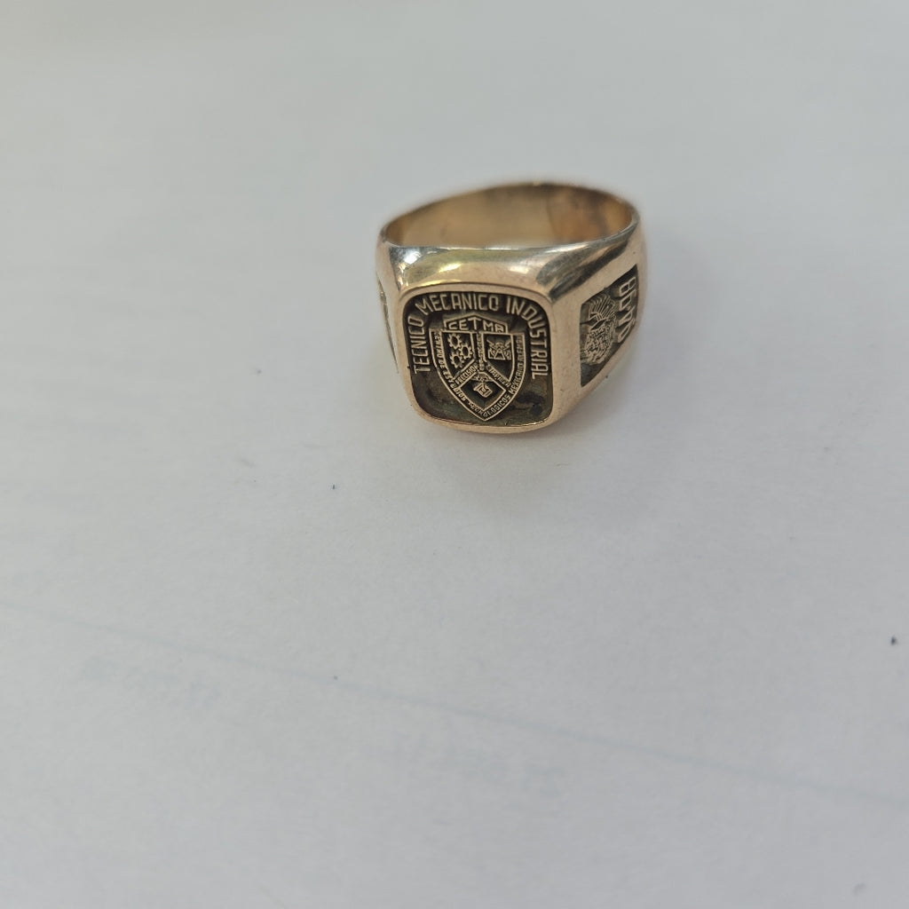 ANILLO DE GRADUACIÓN ORO 14 K 10.3 GRMS (SEMINUEVO)
