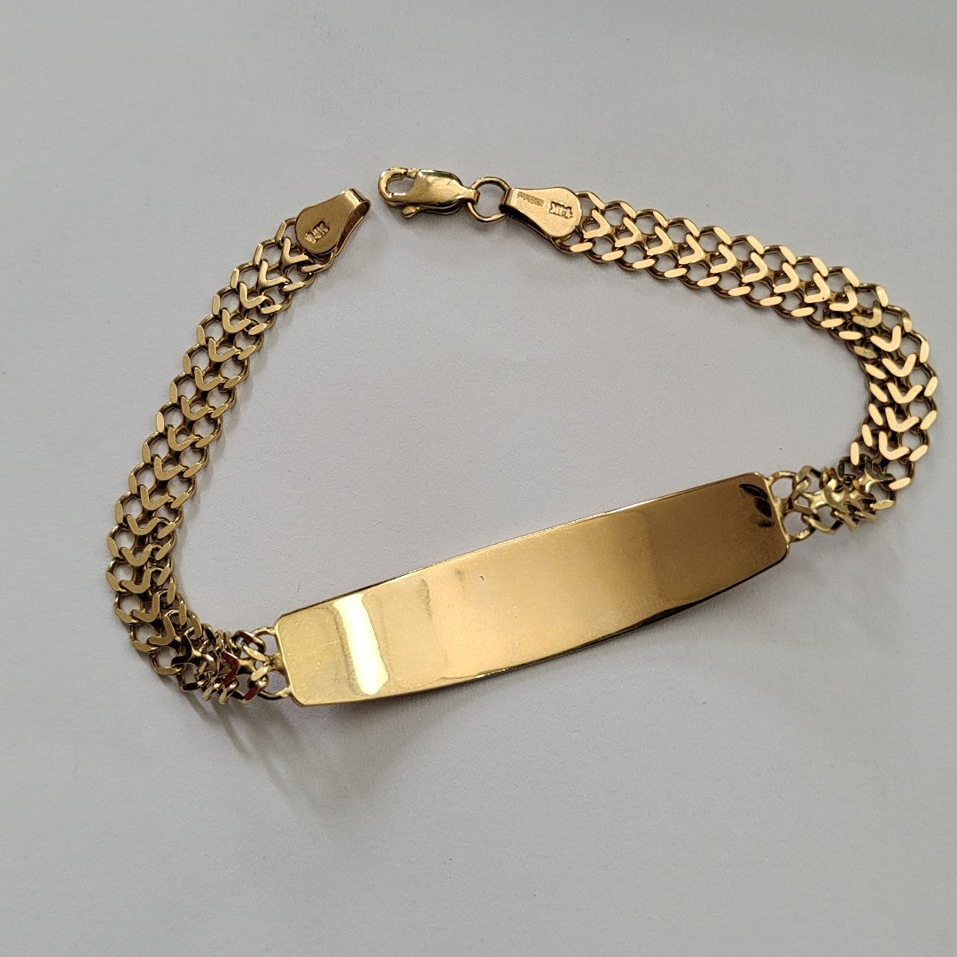 PULSERA ESCLAVA CHINO 14K 21 CM 9.8 GR (NUEVO)