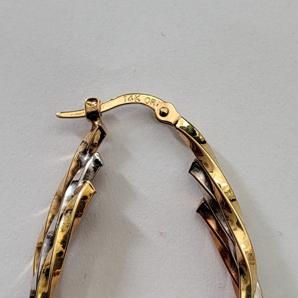 ARRACADAS PAR ORO 14 K 3,40 GRMS (SEMINUEVO)