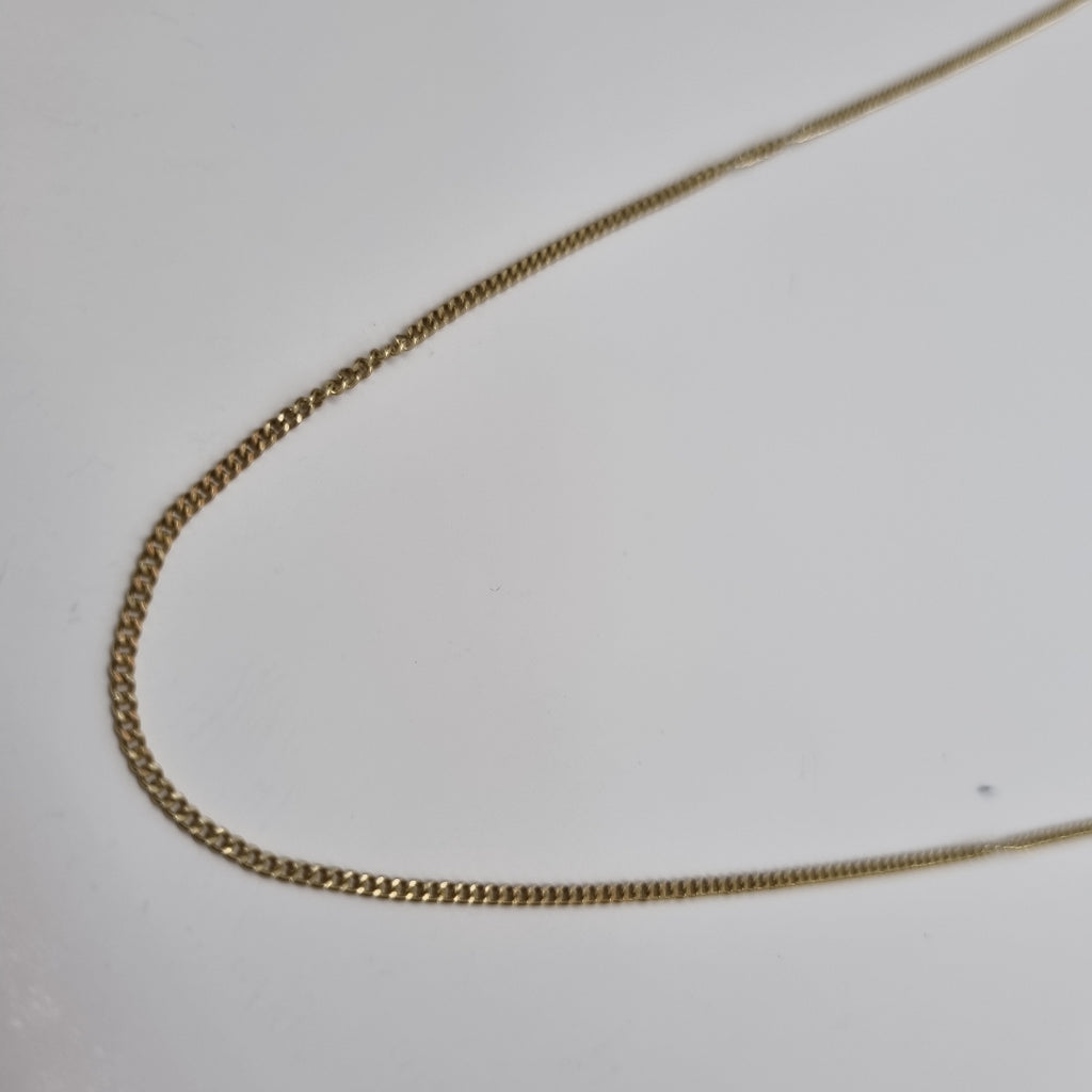 CADENAS TEJIDO BARBADA ORO 10K 50 CM 2.7 GR (NUEVO)