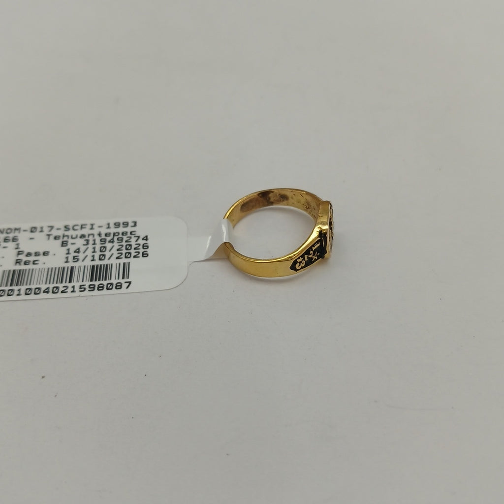 ANILLO DE GRADUACIÓN ORO 8 K 2.1 GRMS (SEMINUEVO)