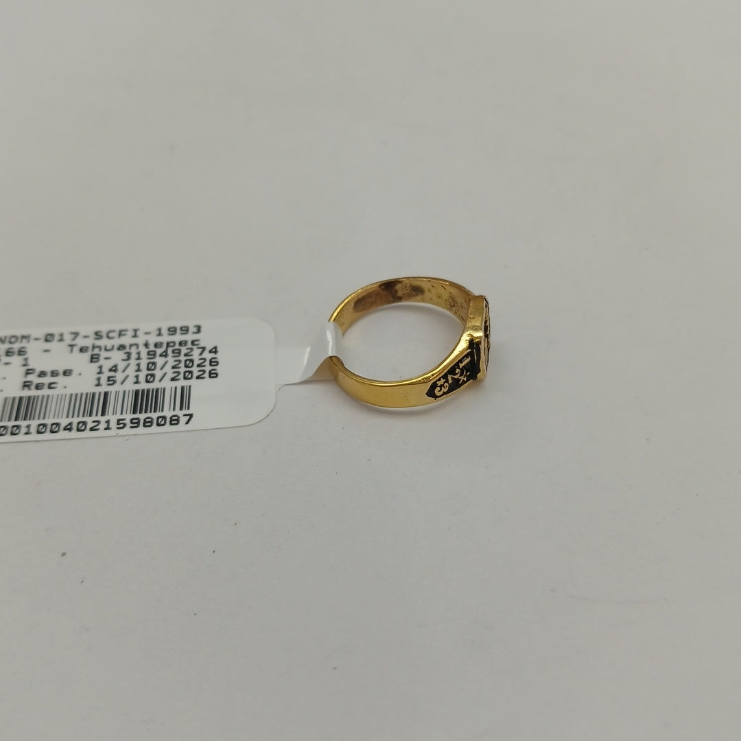 ANILLO DE GRADUACIÓN ORO 8 K 2.1 GRMS (SEMINUEVO)