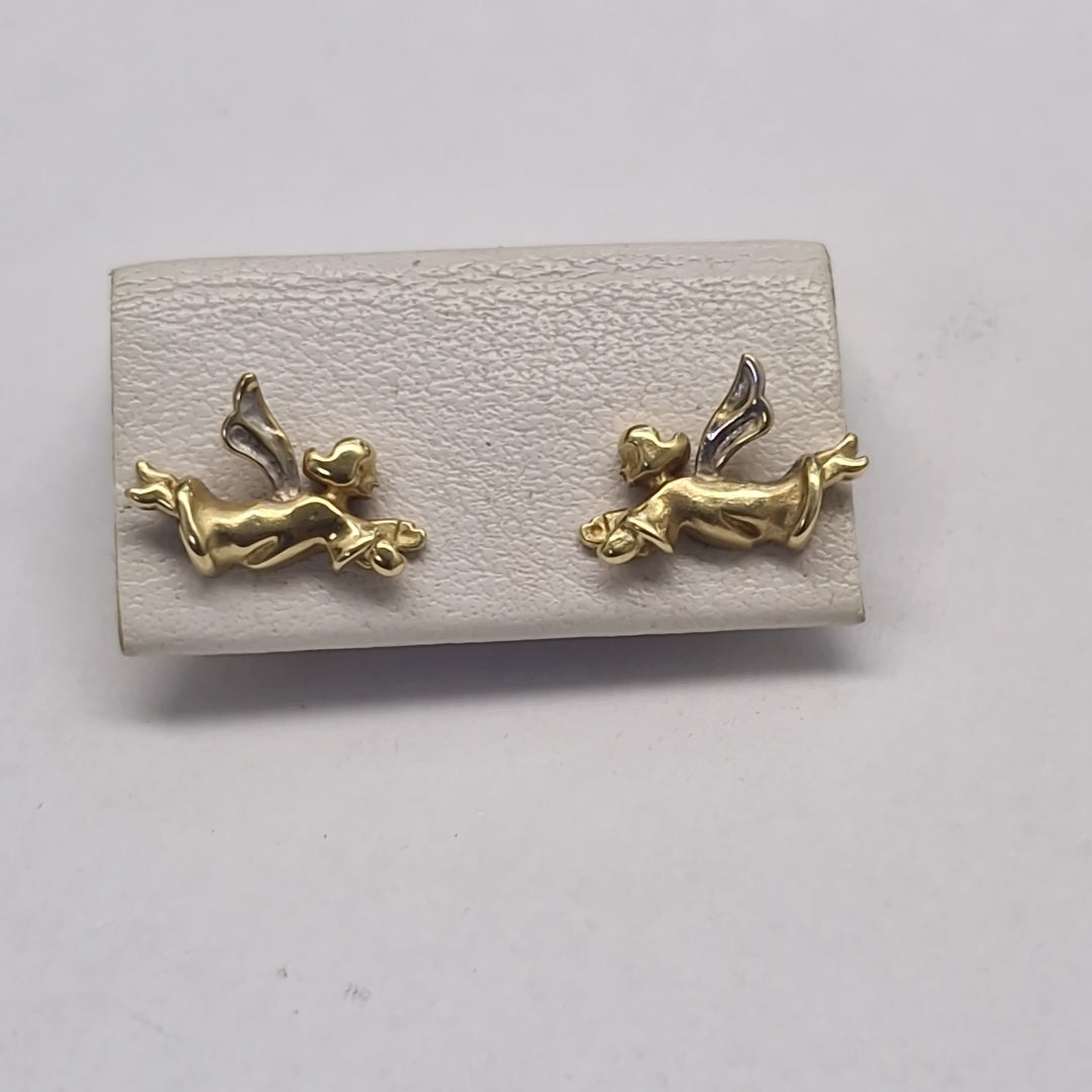 ARETES PAR ORO 14 K 1.9 GRMS (SEMINUEVO)