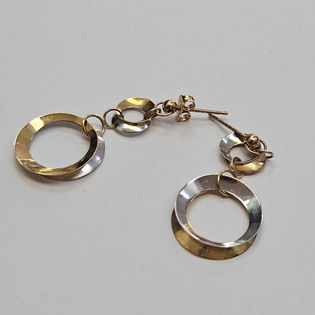 ARETES PAR ORO 14 K 2.3 GRMS (SEMINUEVO)
