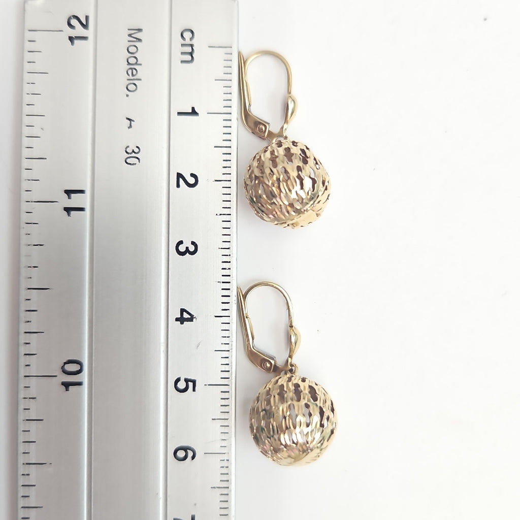 ARETES PAR ORO 14 K 2,90 GRMS (SEMINUEVO)