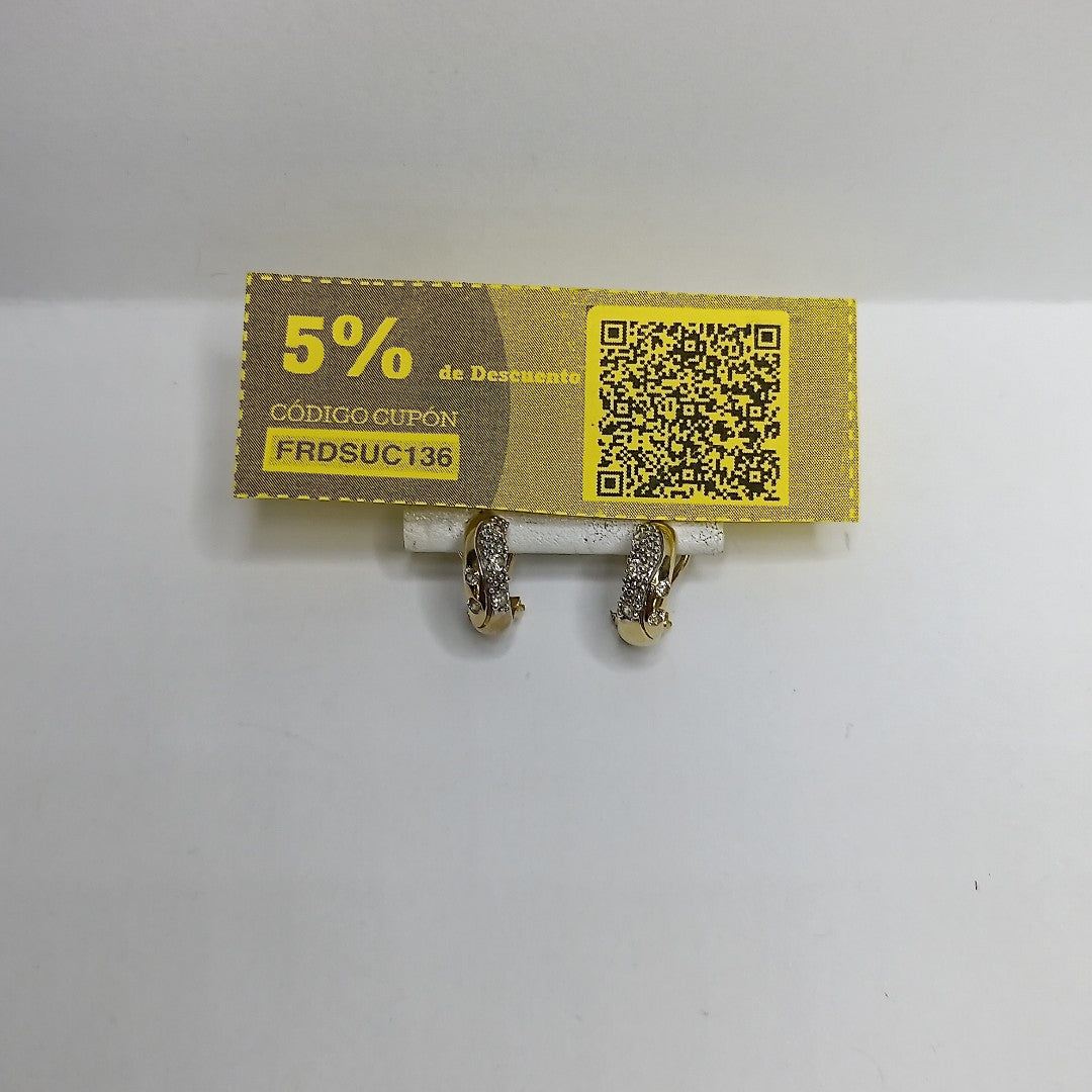ARRACADAS PAR ORO 14 K 3,00 GRMS (SEMINUEVO)
