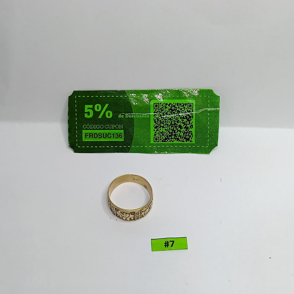 ARGOLLA DE LA SUERTE ORO 14 K 3,50 GRMS (SEMINUEVO)