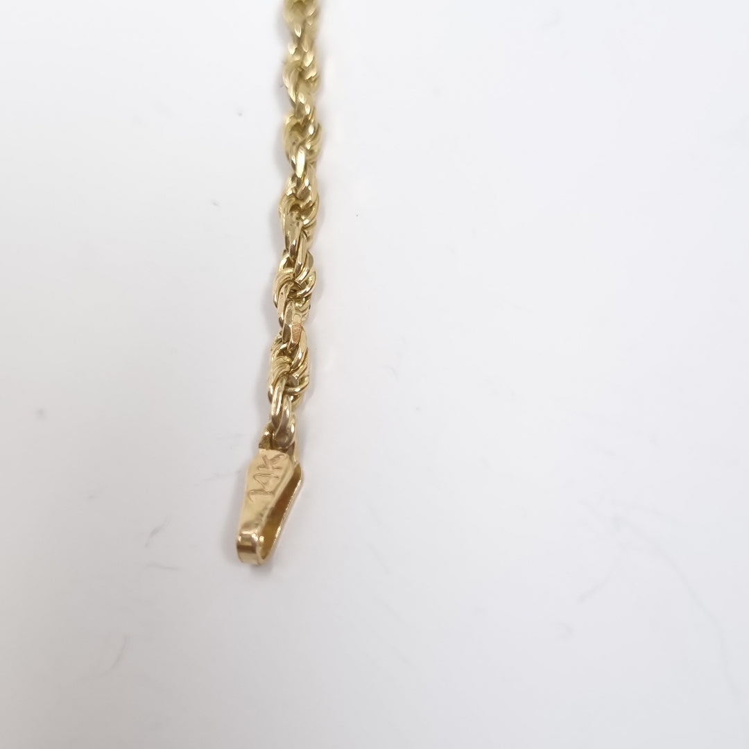 PULSERA TEJIDO TORZAL 4.4G 21 CM (NUEVO)