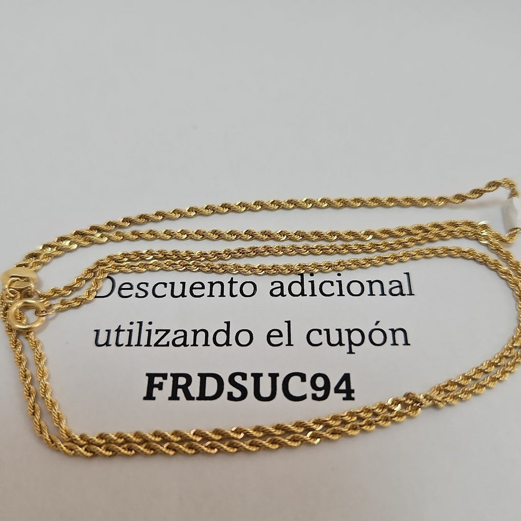CADENA TORZAL 10K 55 CM 4.7 GR (NUEVO)