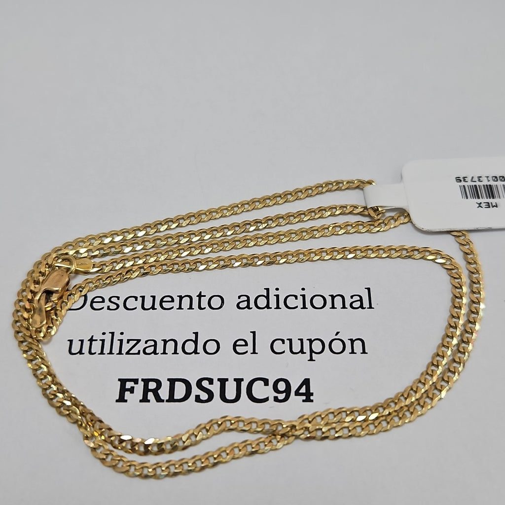 CADENA BARBADO 10K 55 CM 4.9 GR (NUEVO)