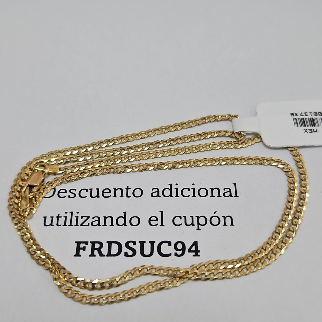 CADENA BARBADO 10K 55 CM 4.9 GR (NUEVO)