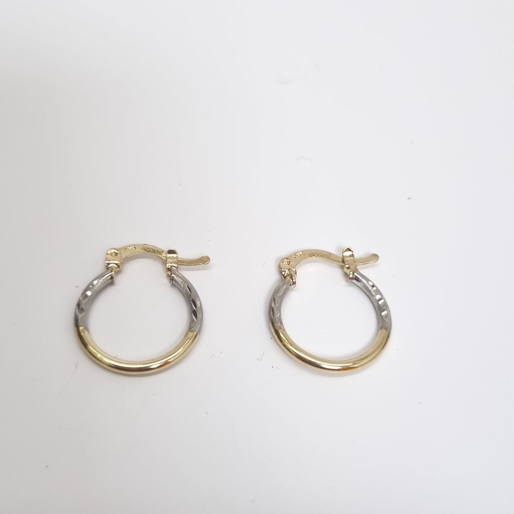 ARETES ARRACADAS COMBINADAS 14K 1.1 GR (NUEVO)