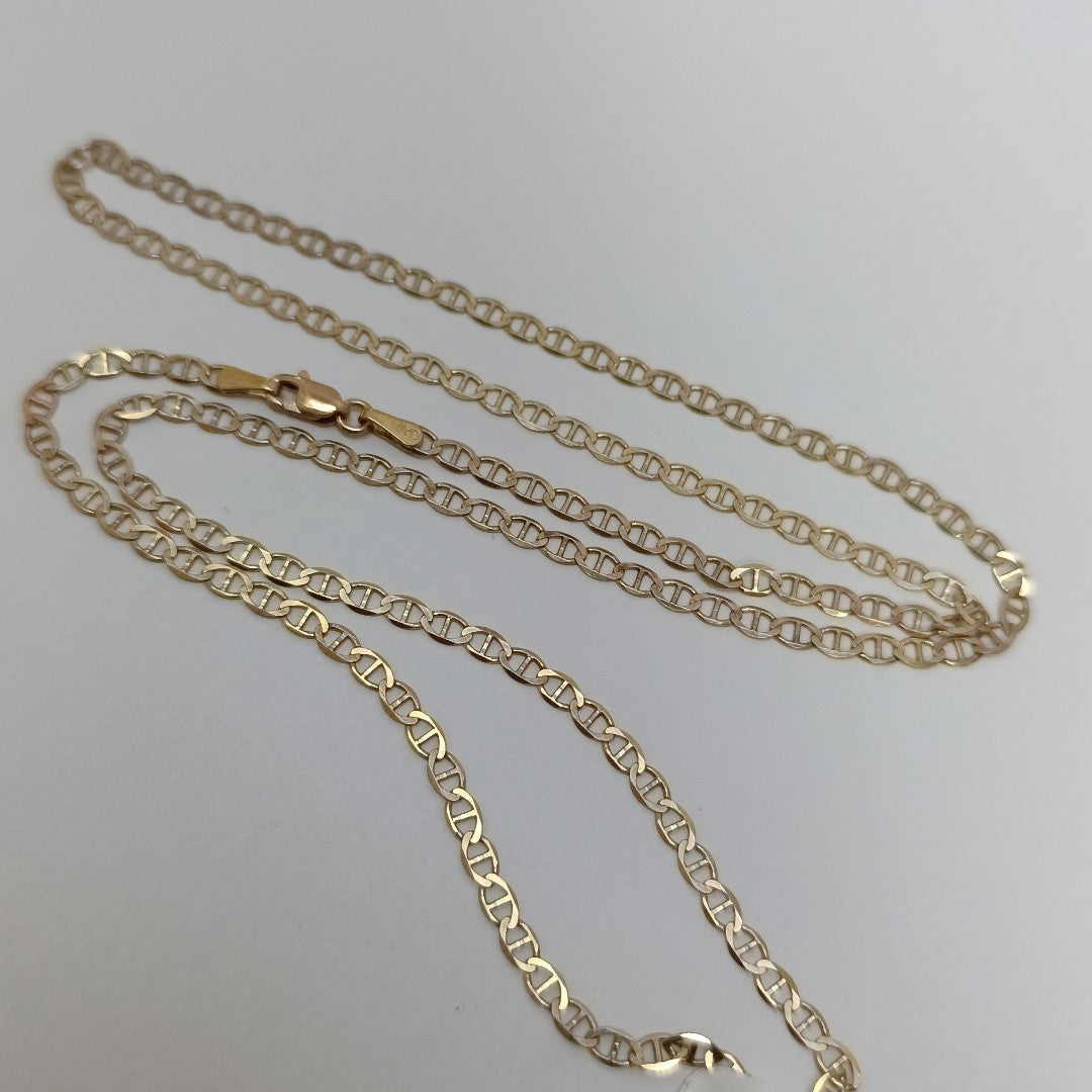 CADENAS TEJIDO GUCHI ORO 10K 60 CM 5.1 GR (NUEVO)