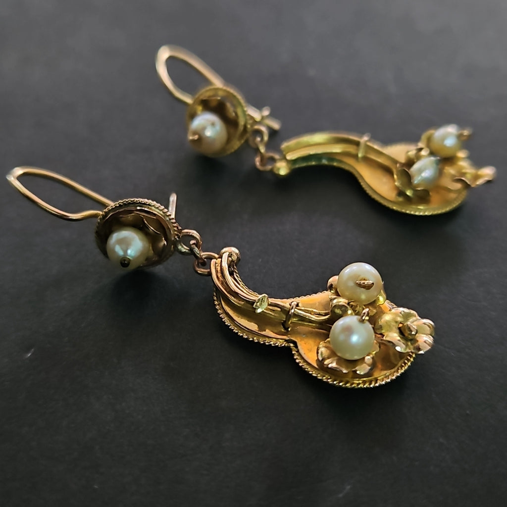 ARETES PAR ORO 8 K 4.1 GRMS (SEMINUEVO)