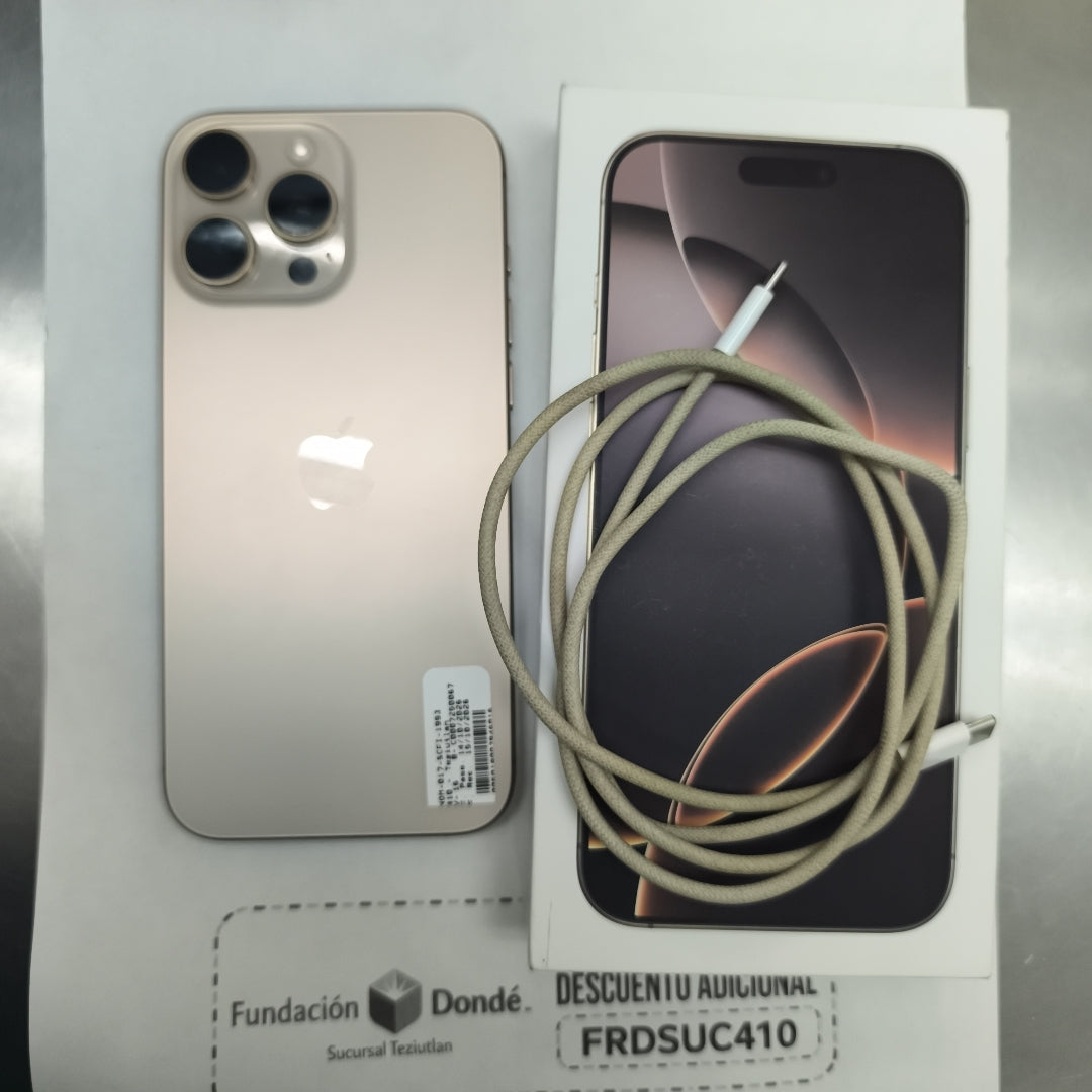 CELULAR APPLE IPHONE 16 PRO MAX A3084 (2024) 256 GB 8 GB RAM (SEMINUEVO)