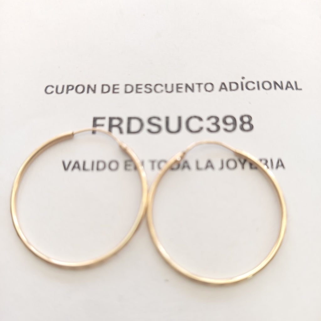 ARRACADAS PAR ORO 10 K 1.4 GRMS (SEMINUEVO)