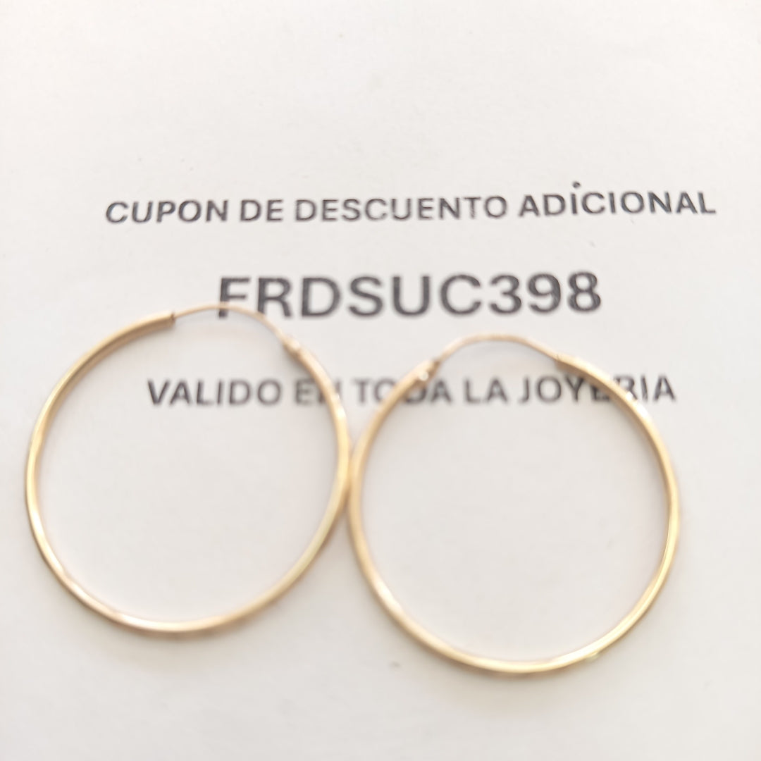 ARRACADAS PAR ORO 10 K 1.4 GRMS (SEMINUEVO)