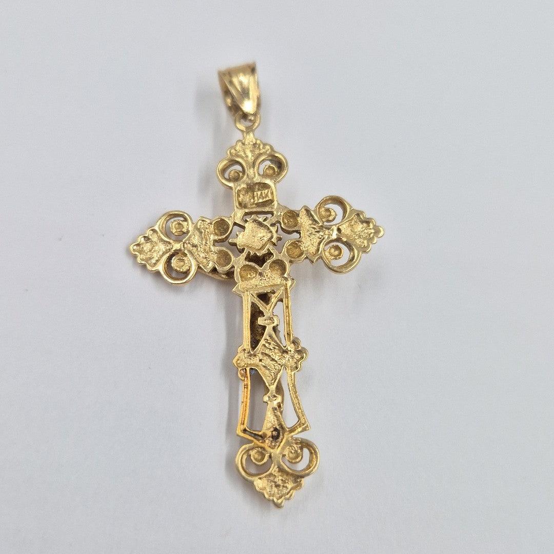 CRUCIFIJO ORO 14 K 5.9 GRMS (SEMINUEVO)