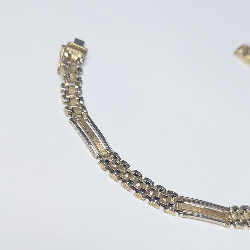 PULSERA ORO COMBINADO 14 K 8,60 GRMS (SEMINUEVO)