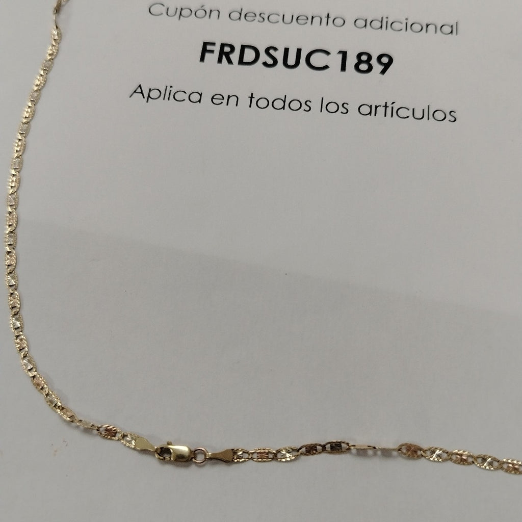 CADENA ORO COMBINADO 14 K 4.7 GRMS (SEMINUEVO)