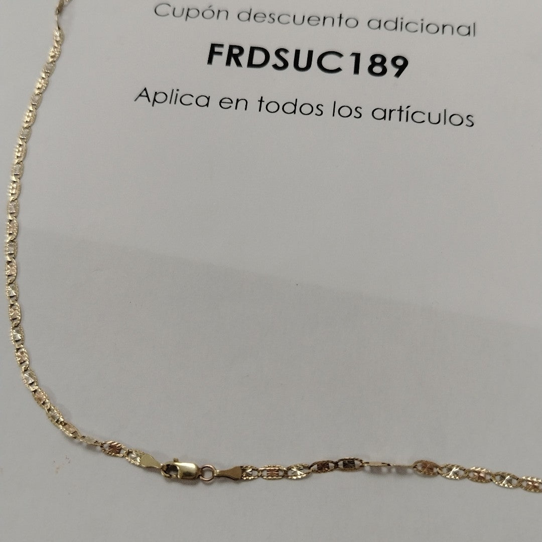 CADENA ORO COMBINADO 14 K 4.7 GRMS (SEMINUEVO)