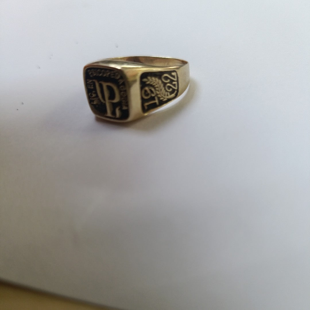 ANILLO DE GRADUACIÓN ORO 14 K 4.9 GRMS (SEMINUEVO)