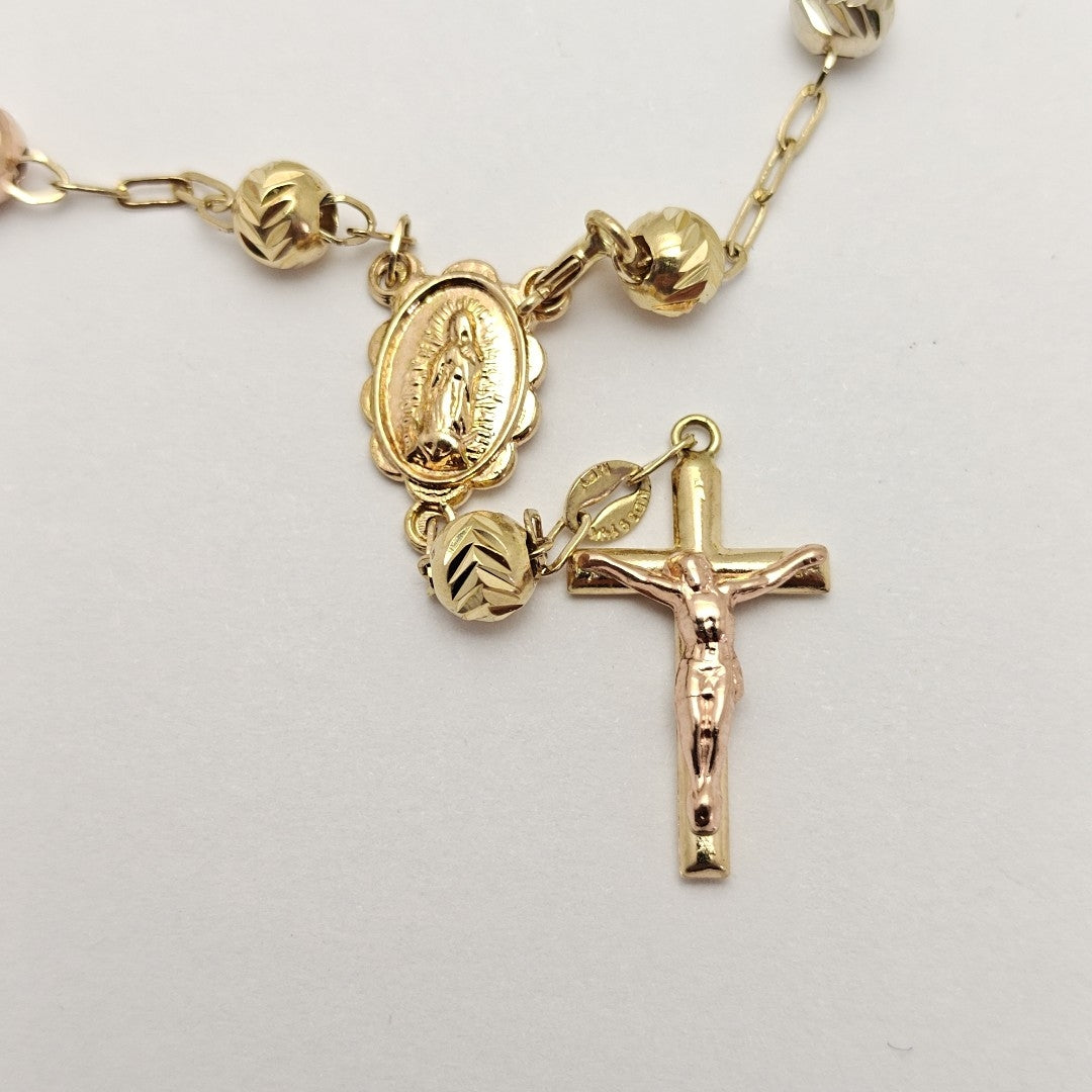 PULSERA ORO COMBINADO 14 K 4.6 GRMS (SEMINUEVO)